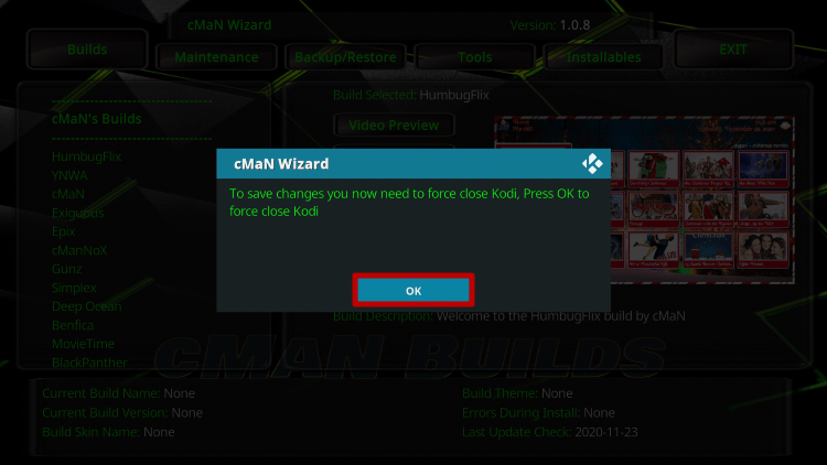 Install Humbug Flix Kodi Build 27