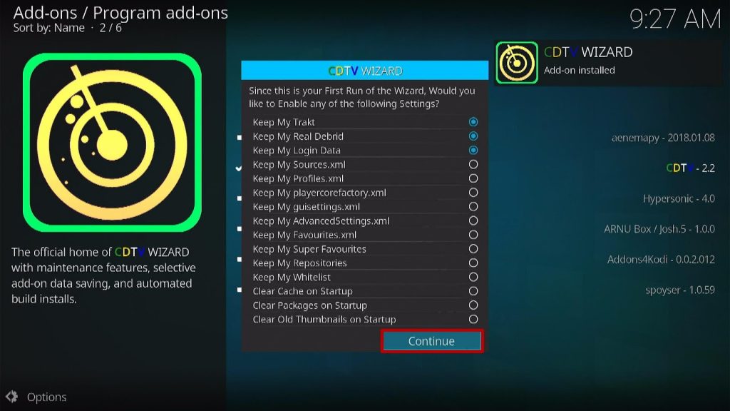 Install Infusion Kodi Build 22
