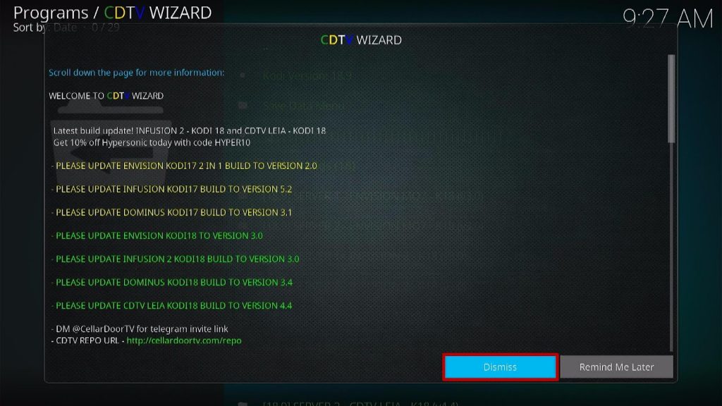 Install Infusion Kodi Build 24