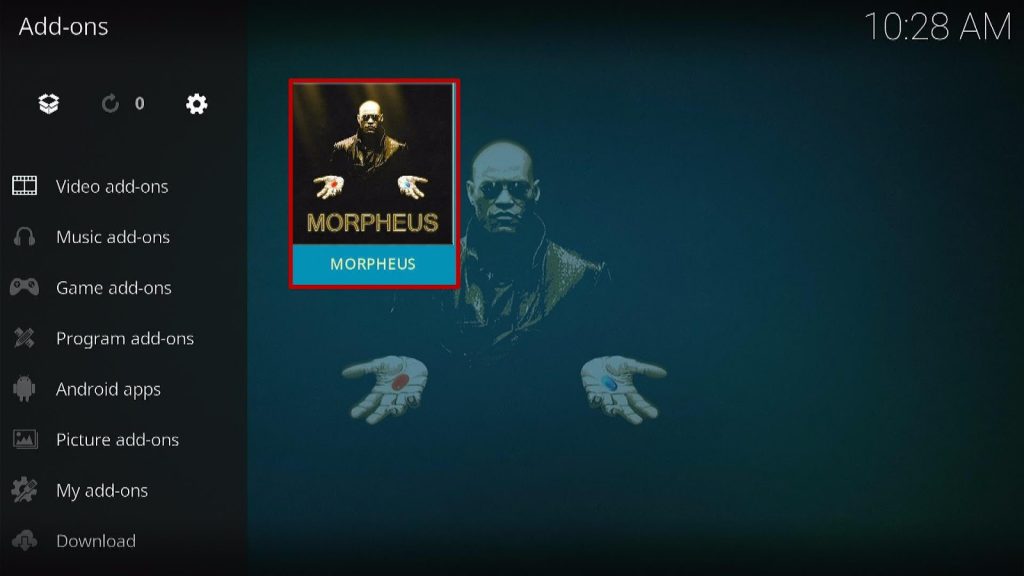 Install Morpheus Kodi Addon Step 24