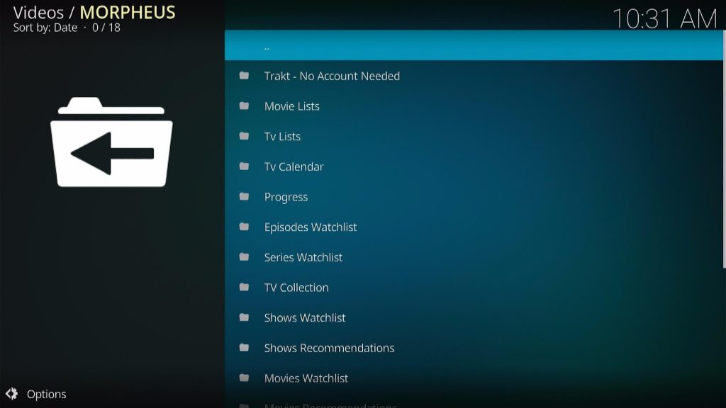 Install Morpheus Kodi Addon Step 25