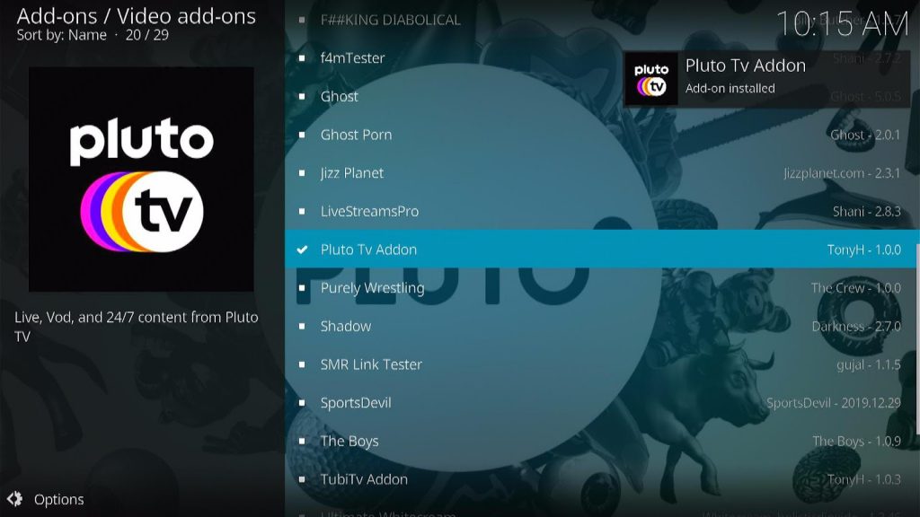 Install Pluto TV Kodi Addon 22