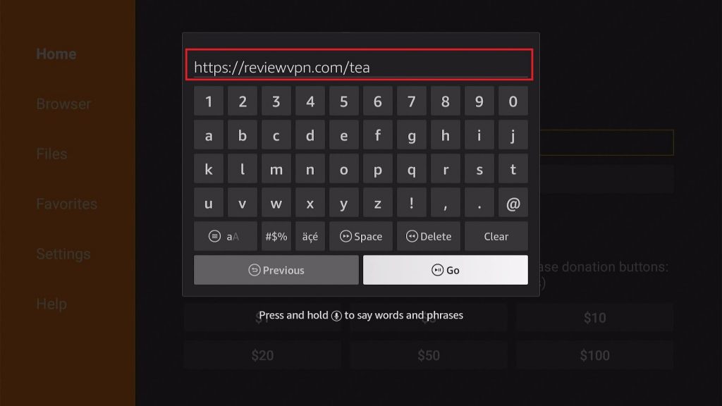 Install Popcorn Time app on your Fire TV stick Step 1