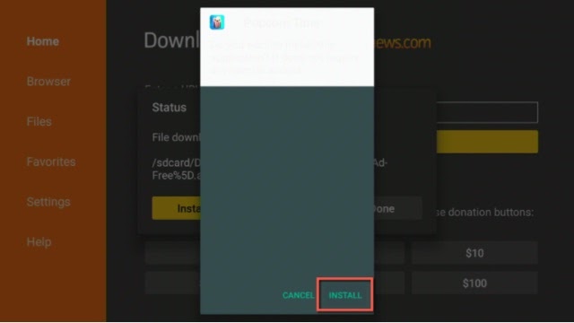 Install Popcorn Time app on your Fire TV stick Step 3