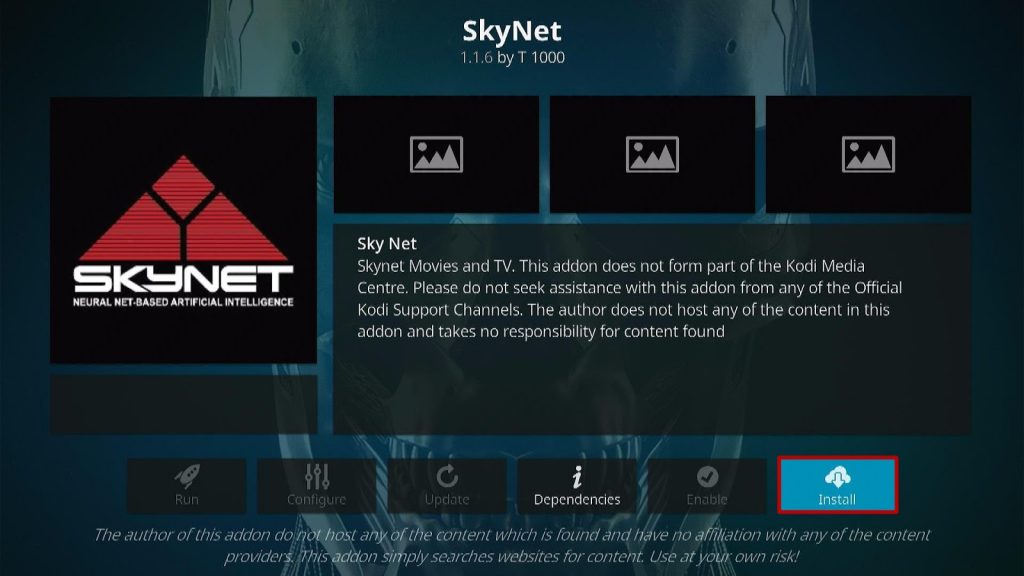 Install Skynet Kodi Addon 20