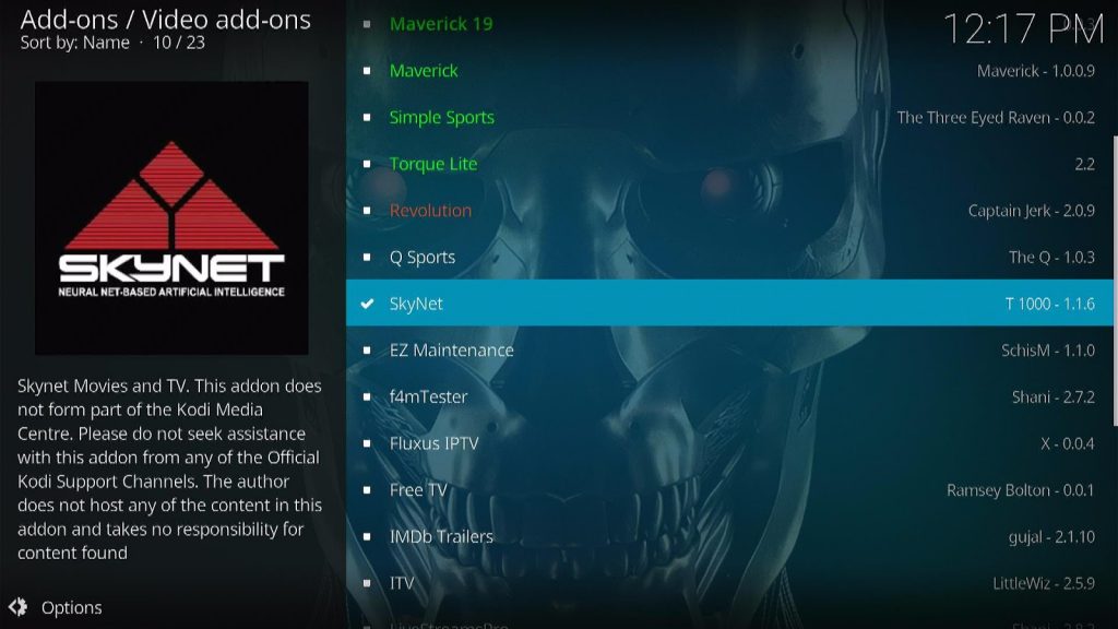 Install Skynet Kodi Addon 22
