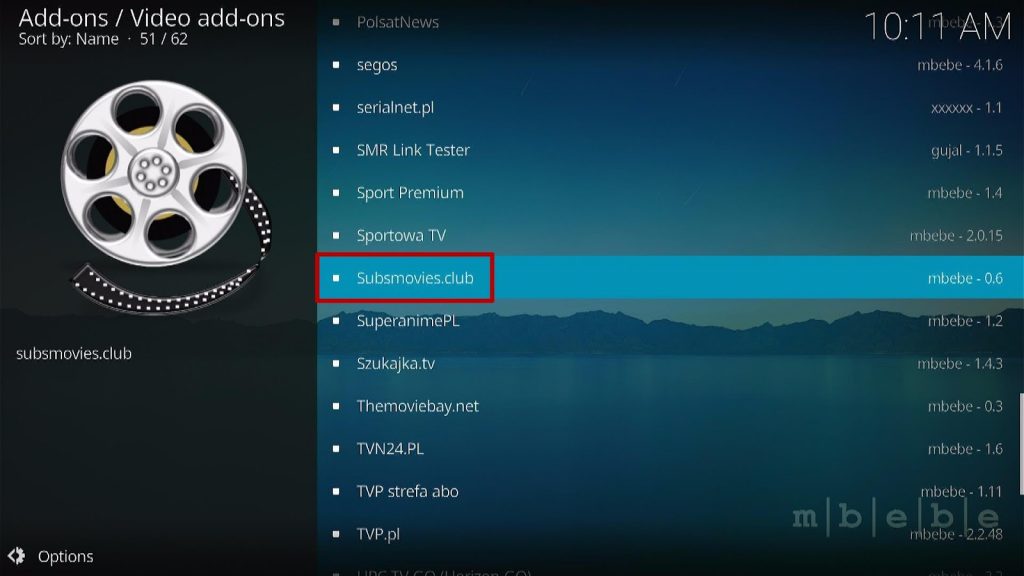 Install Subs Movies.club Kodi Addon 18