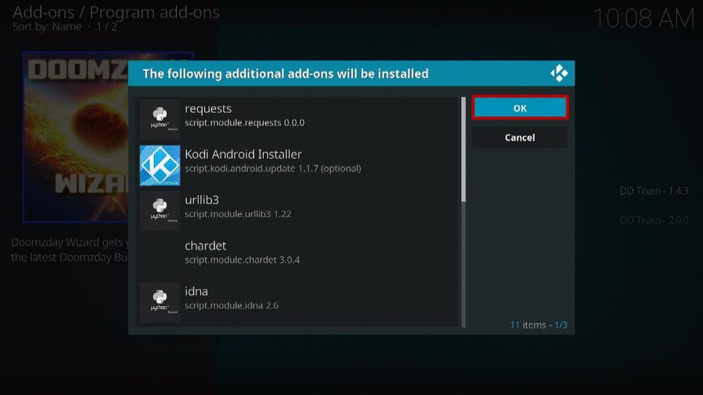 Install USA Kodi Build Step 20