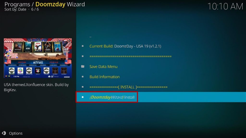 Install USA Kodi Build Step 24