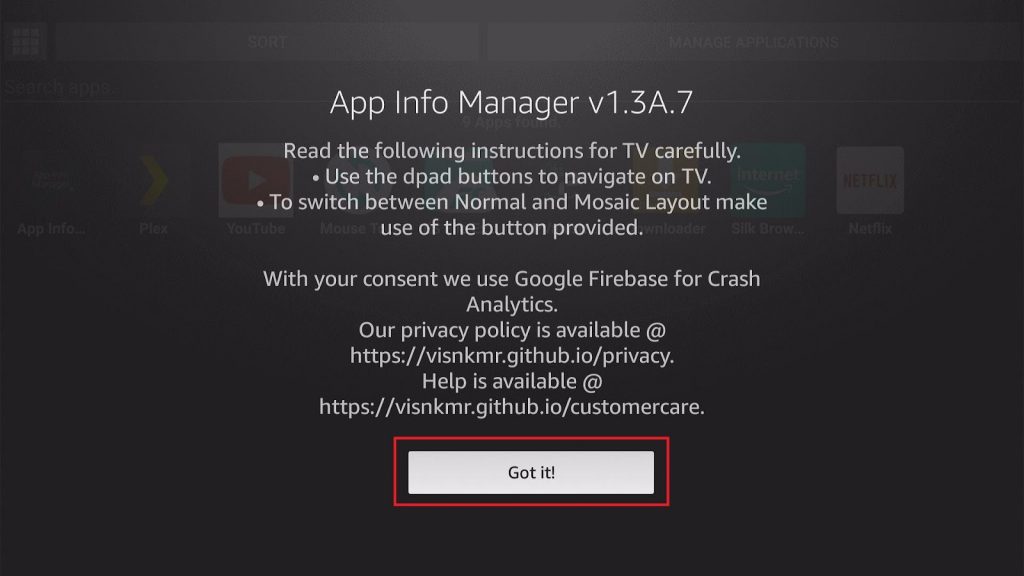 Install the App Info Manager on your Fire TV stick 11