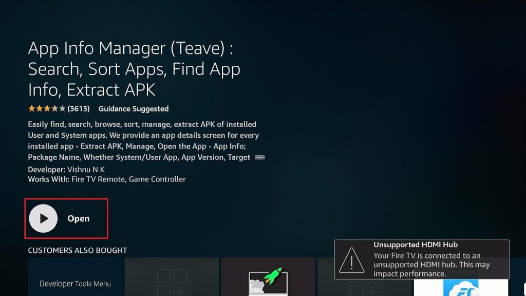 Install the App Info Manager on your Fire TV stick 9