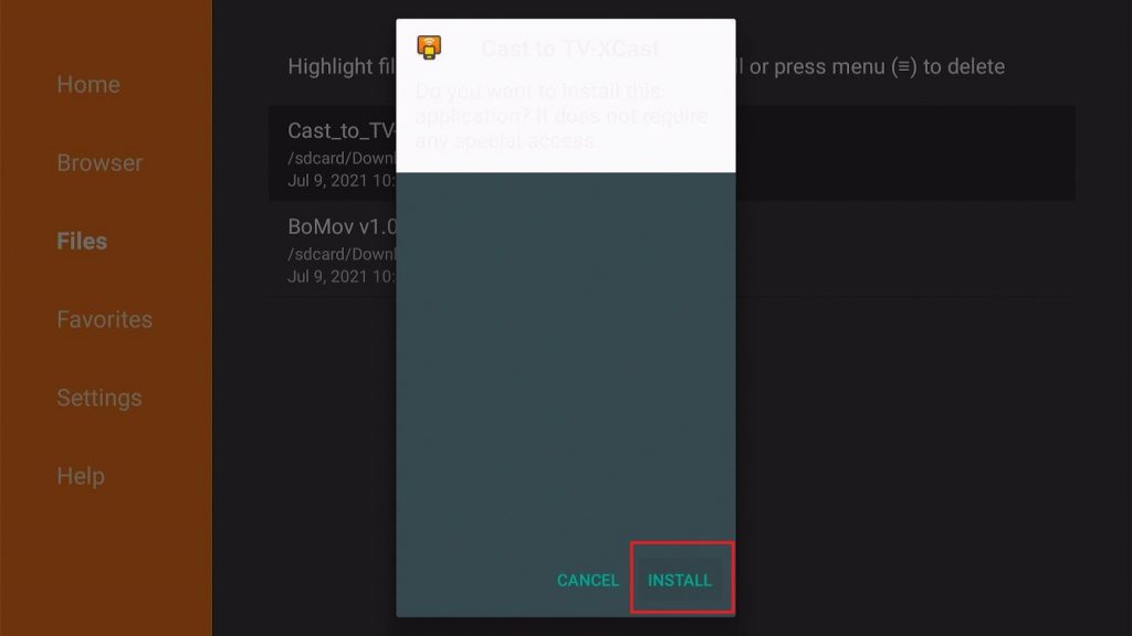 Install the Cast to TV app on your Fire TV Stick Step 16