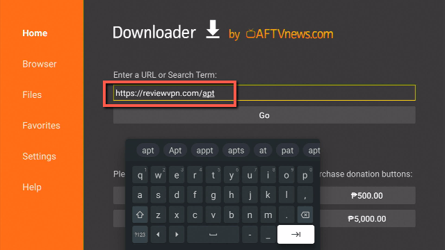 URL bar