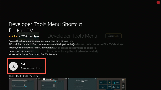 Developer Tools Menu
