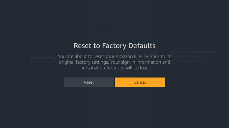 factory defaults