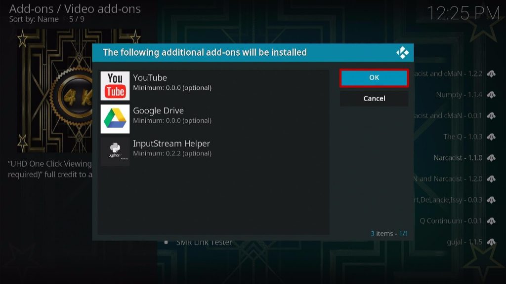 install 4K Kodi Add-on 21