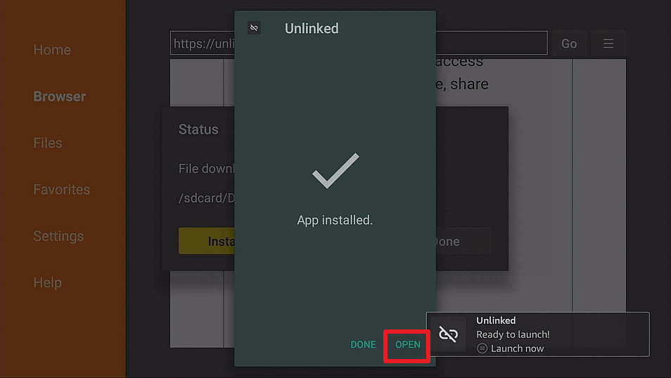 install unlinked step 17