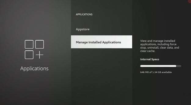 manage installed apps