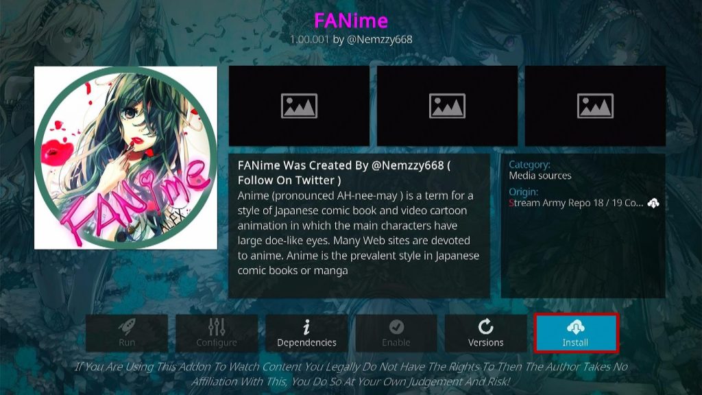 nstall Fanime Kodi Addon Step 20