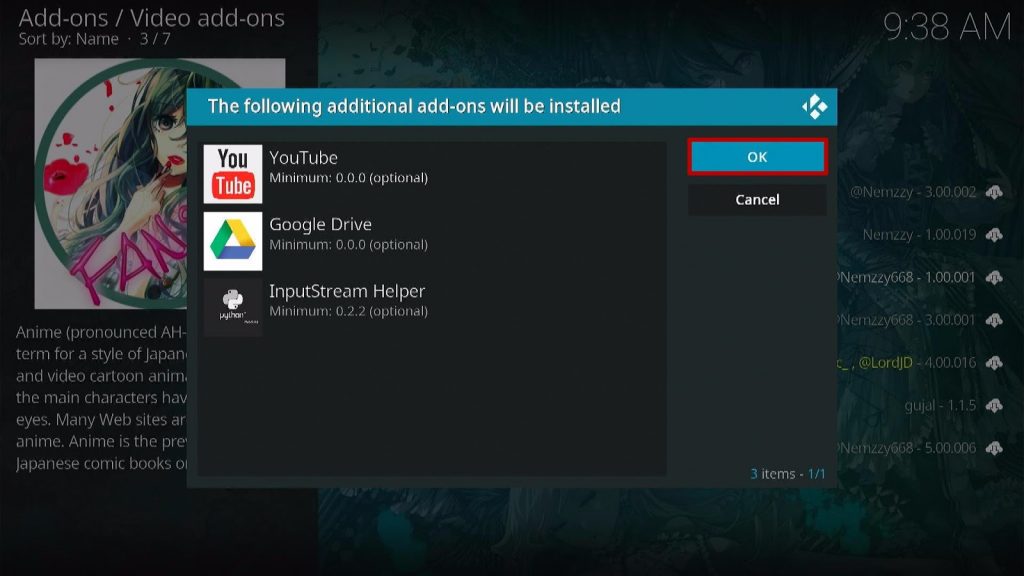 nstall Fanime Kodi Addon Step 21