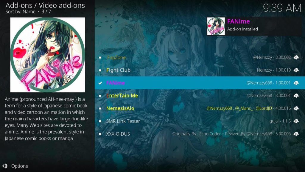 nstall Fanime Kodi Addon Step 22