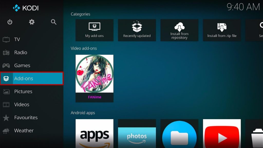 nstall Fanime Kodi Addon Step 23