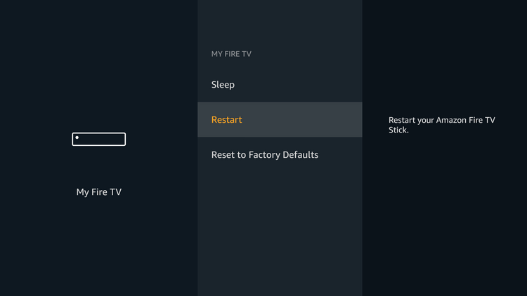 restart firestick