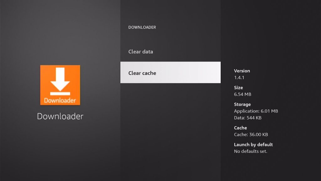 Clear an App's cache 6