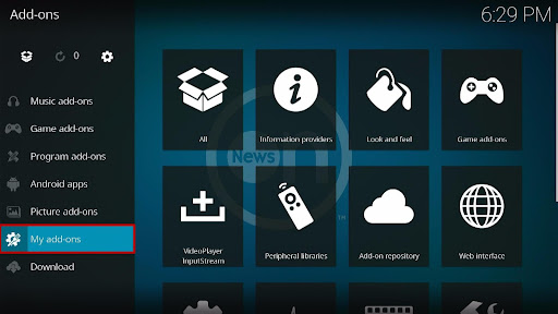 Delete Kodi Repositories Method 2.2
