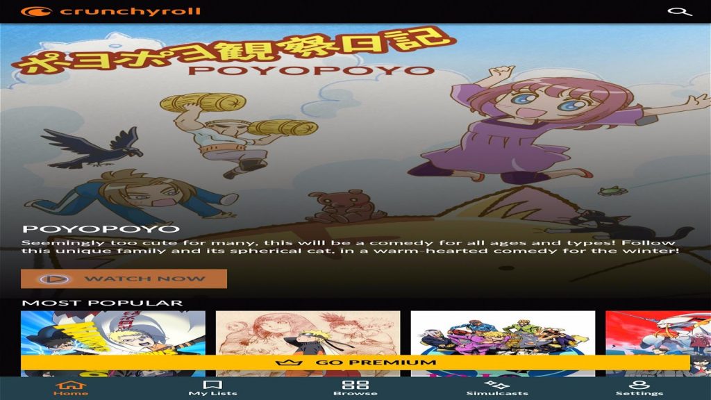 Features of Crunchyroll