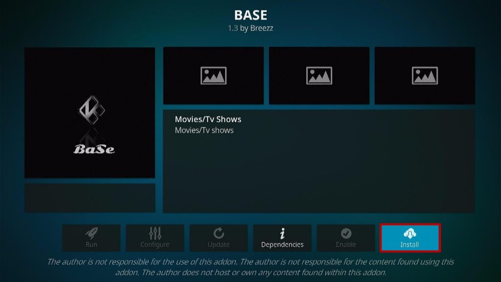 Install Base Kodi Addon 20