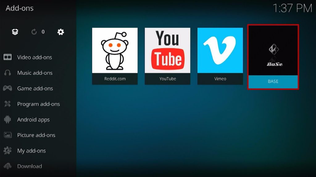Install Base Kodi Addon 24