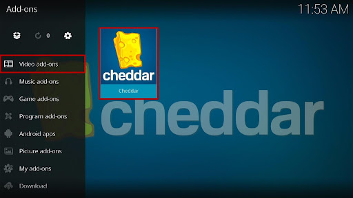 Install Cheddar Kodi Addon 10
