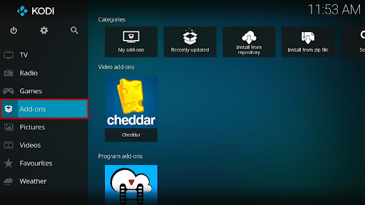 Install Cheddar Kodi Addon 9