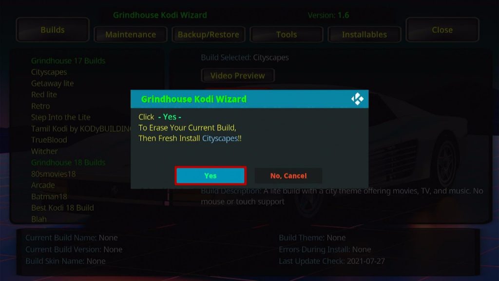 Install Cityscapes Kodi Build 28
