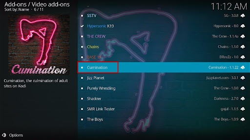 Install Cumination Kodi Addon 18