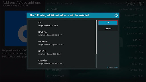 Install Dailymotion.com Kodi Addon 7