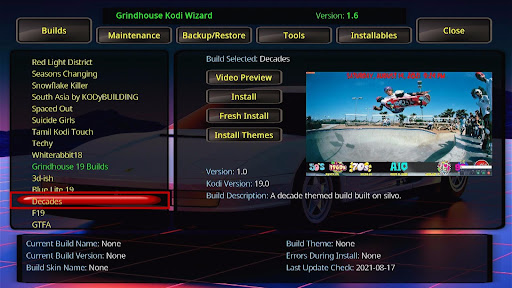 Install Decades Kodi Build 26