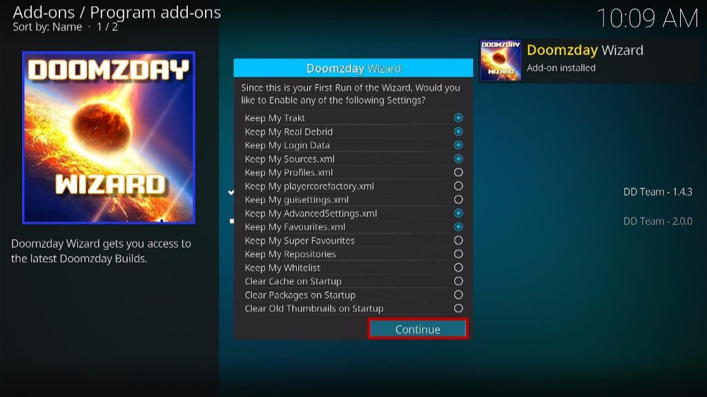 Install Fabulous 50s Kodi Build 21