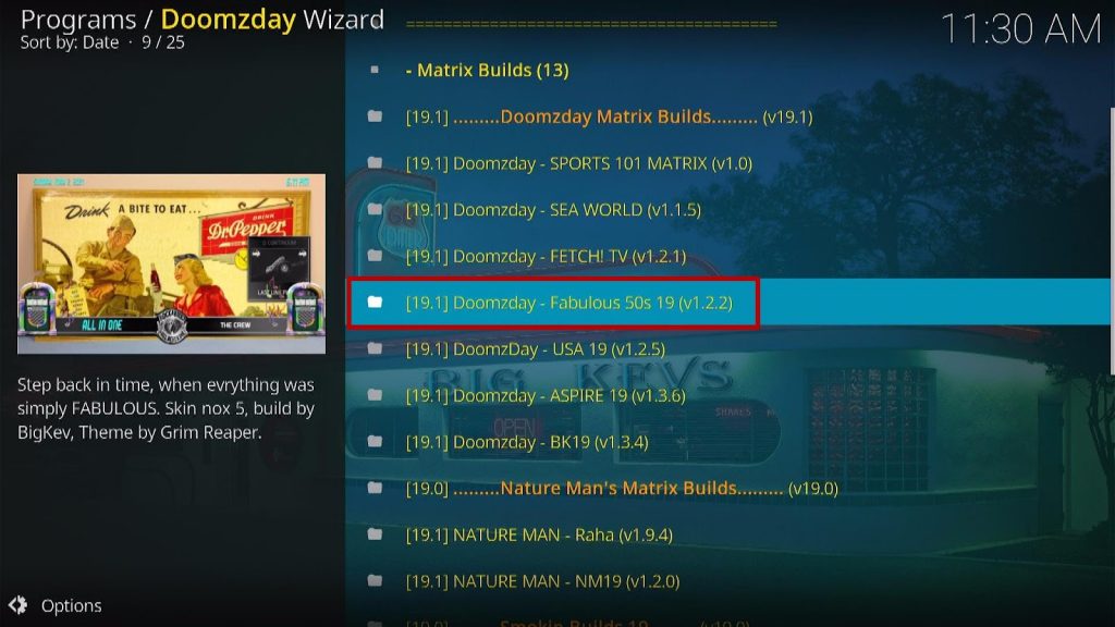 Install Fabulous 50s Kodi Build 27
