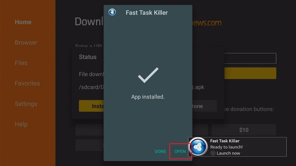 Install Fast Task Killer App on your Fire TV stick 18