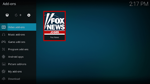 Install Fox News Kodi Addon 10