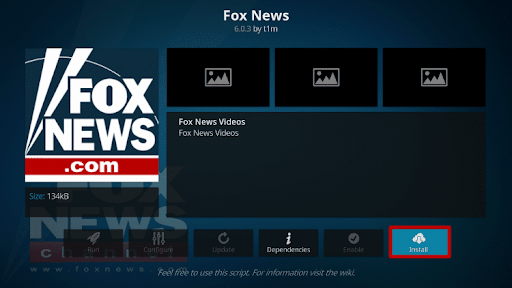 Install Fox News Kodi Addon 6