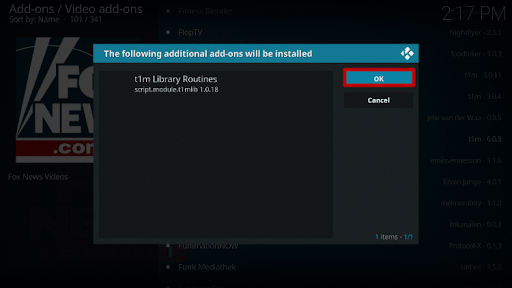 Install Fox News Kodi Addon 7