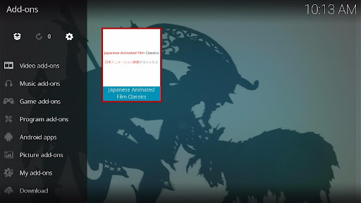 Install Japanese Animated Film Classics Kodi Addon 10