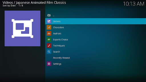 Install Japanese Animated Film Classics Kodi Addon 11