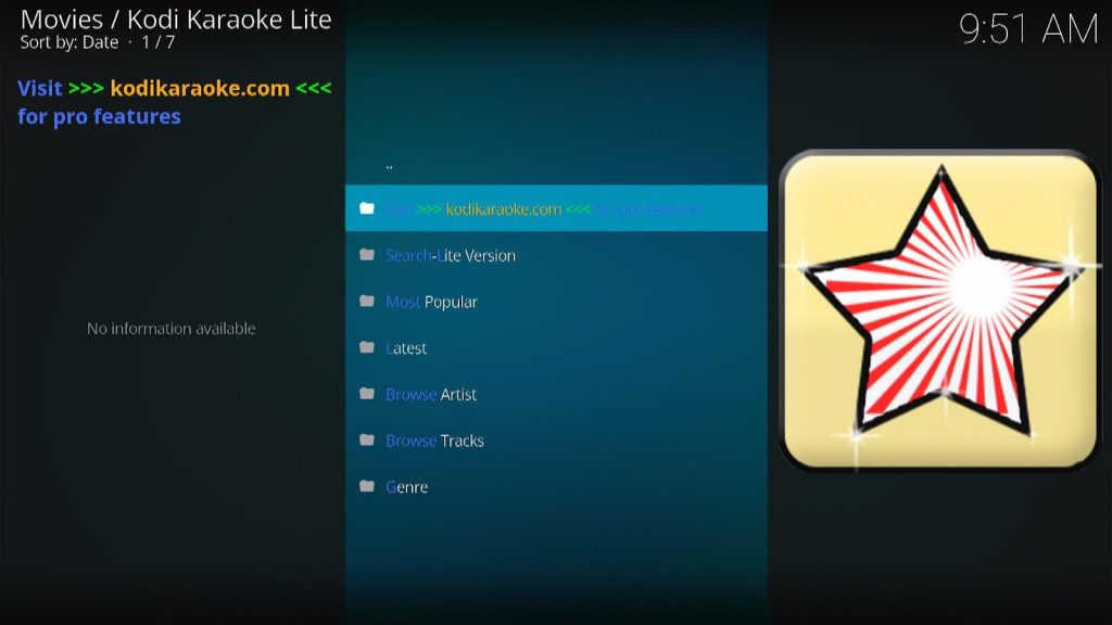 Install Kodi Karaoke Lite 27