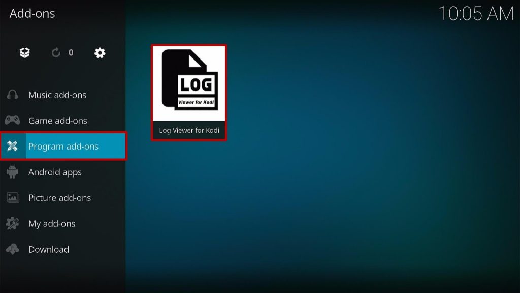 Install Log Viewer Kodi Addon 9