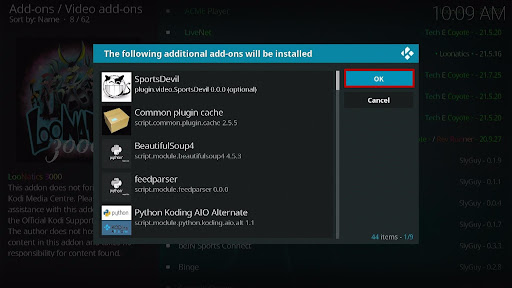 Install LooNatics 3000 Kodi Addon 20