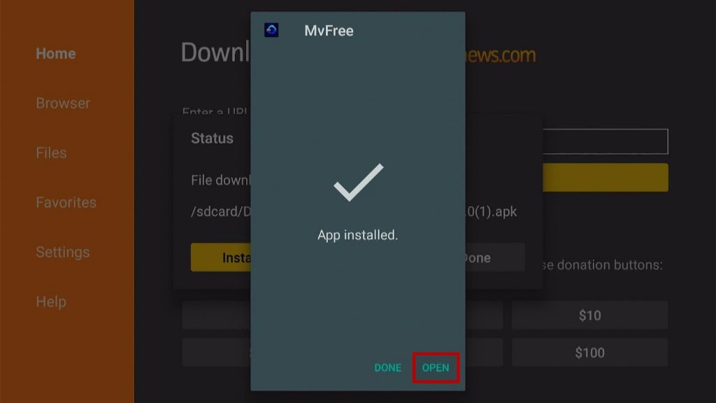 Install MV Free on Firestick 17